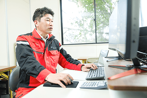 M.D.工事部 部長　2019年入社